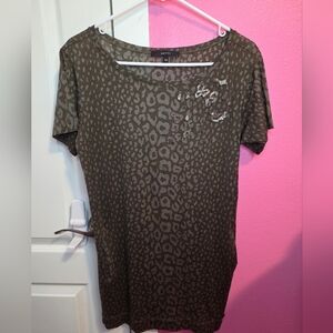GUCCI Leopard Print Oversized Tunic Top!